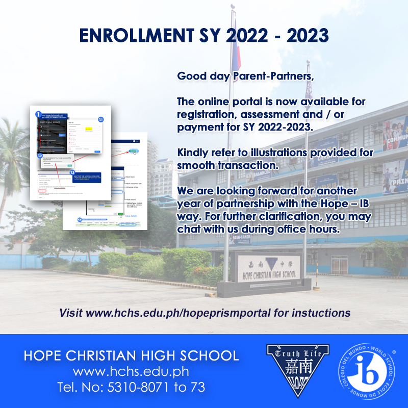 School Calendar 20232024 Hope Christian High School